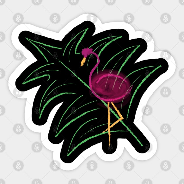 Party, flamingo, club Sticker by Lady_M